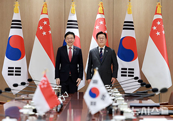 李在明大統領とシンガポールのローレンス・ウォン首相が首脳会談　／ソウル