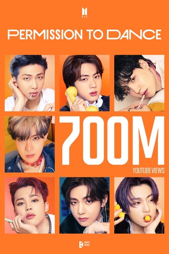 ＢＴＳ　ユーチューブ再生７億回突破ＭＶが１０作に