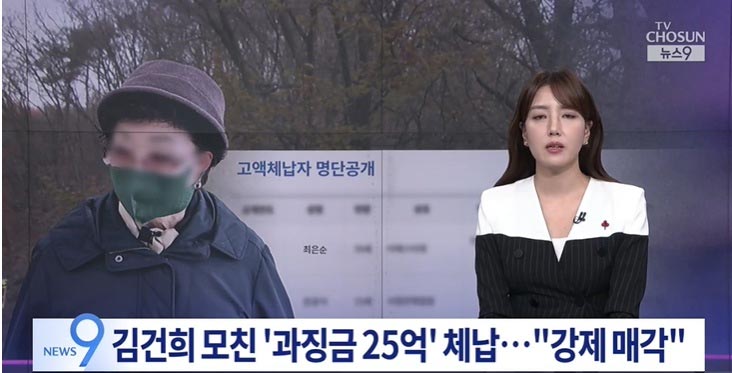 「課徴金25億ウォン未納」　滞納者ランキング1位・金建希夫人の母、韓国国内に不動 ..