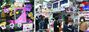 ▲東京・新大久保で、防弾少年団（BTS）関連グッズ＝写真左＝やEXO・TWICEといった韓国アイドルの写真を売っている店＝同右＝。「元祖コリアンタウン」と呼ばれていたこの一帯は、このところ韓国の「チーズホットドッグ」を手に写真を撮ったり、韓国アイドルのダンスをしたりする10代の街に変わりつつある。写真＝チェ・ウンギョン東京特派員