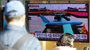 ▲ソウル駅待合室のテレビに映し出された北朝鮮無人機による領空侵犯のニュース。27日午後撮影。／聯合ニュース