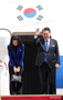 広島G7サミット出席のため日本へ向かう韓国大統領夫妻