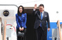 広島G7サミット出席のため日本へ向かう韓国大統領夫妻