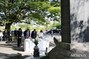 韓国人原爆犠牲者慰霊碑に献花する韓日首脳夫妻　／広島