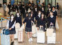 修学旅行で韓国にやって来た日本の高校生