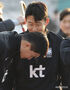 練習するサッカー韓国代表の李康仁、ソン・フンミン、黄喜燦　／ソウル