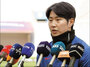 ▲20日、サッカー韓国代表チームの練習があったソウル・ワールドカップ・スタジアムで、イ・ガンインが公の場で謝罪する機会が設けられた。写真＝ナム・ガンホ記者