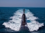 ▲HD現代重工業が独自技術で設計・建造した3000トン級潜水艦「申采浩」の試運転航海時の様子。申采浩は4月4日、韓国海軍に引き渡された。／防衛事業庁