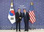 趙兌烈－ブリンケン、韓米外相会談の記念撮影