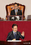 交渉団体代表演説を行う李在明・共に民主党代表　／韓国国会