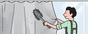 カーテンを洗濯する時はほこりを落としてから