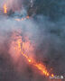 韓国で大規模な山火事：迫る火の手　／慶尚南道