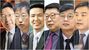 ▲（左から）金善択・高麗大学教授、韓尚熙・建国大学名誉教授、方勝柱・漢陽大学教授、李仁皓・中央大学教授、張永洙・高麗大学教授、チ・ソンウ成均館大学教授
