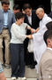 釜山・梵魚寺を訪れた朴槿恵・元大統領