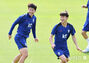 クウェート戦を前に練習するサッカー韓国代表チーム　／京畿道