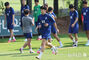 クウェート戦を前に練習するサッカー韓国代表チーム　／京畿道