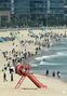 海開きして初めての週末迎えた海雲台海水浴場　／釜山