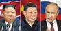 ▲金正恩総書記、習近平国家主席、プーチン大統領