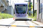 予備走行試験を行う慰礼線TRAM