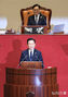 2026年度予算案の施政演説を行う李在明大統領