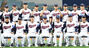 集合写真を撮る野球の韓国代表チーム