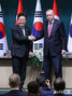 握手する韓国・トルコの両大統領　／トルコ