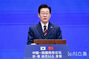 韓中ビジネスフォーラムで発言する李在明大統領