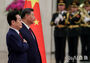 儀仗隊を査閲する李在明大統領と中国の習近平国家主席　／北京