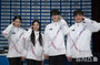 記念撮影するフィギュア韓国代表チーム