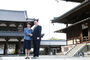 韓日首脳、世界遺産・法隆寺を視察　／奈良