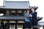 韓日首脳、世界遺産・法隆寺を視察　／奈良