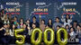 KOSPI、初の終値5000達成