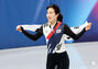 ショートトラック女子1000メートルの銅メダルを首にかけたキム・ギルリ　ミラノ冬季五輪