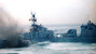 ▲1999年の第1延坪海戦当時、韓国海軍の高速艇「チャムスリ325号」（右）が北朝鮮の艦艇を「押し返し」ている様子。海軍は今年1月、このチャムスリ325号を廃棄処分とした。／海軍
